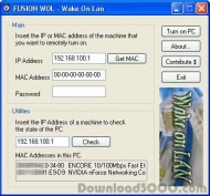 WakeUp on LAN screenshot